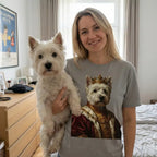 AI Design T-Shirt – Your pet in a royal portrait