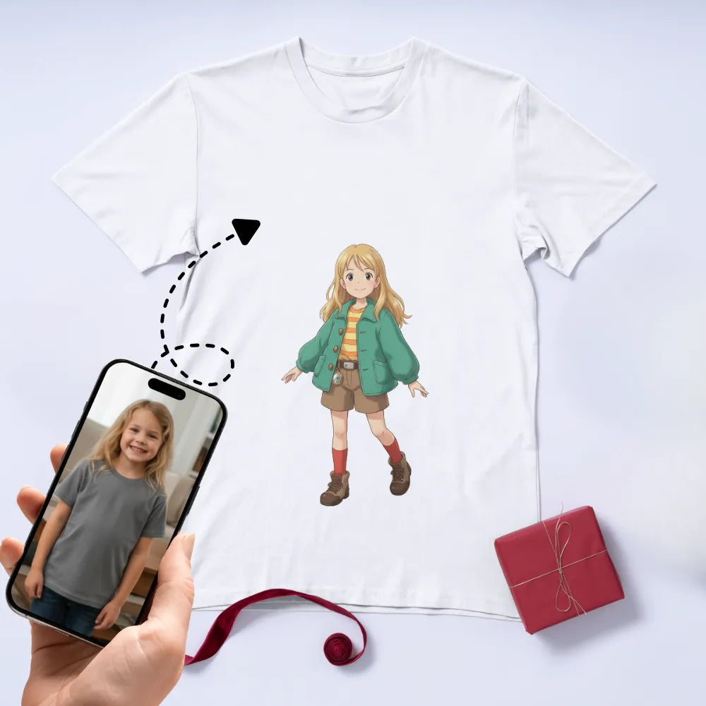 AI Design T-Shirt – You as an Anime Character (Ghibli Inspired)