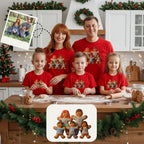 Ai design T-shirt - Personalized gingerbread portrait for the whole family